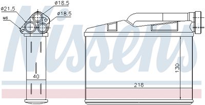 Радиатор отопителя NISSENS 70530