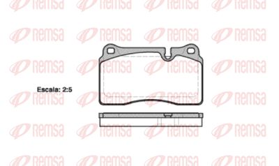 Колодки тормозные дисковые передние REMSA 120010