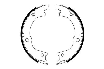 Колодки барабанные комплект BOSCH 0986487780