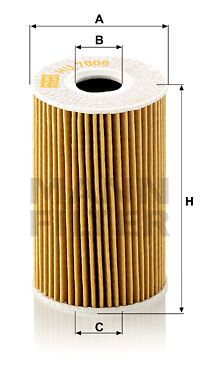 Фильтр масляный MANN-FILTER HU7008Z