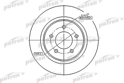 Диск тормозной PATRON PBD5386
