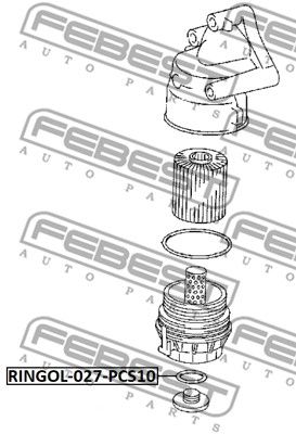 Кольцо уплотнительное FEBEST RINGOL027PCS10
