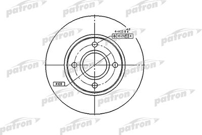 Диск тормозной передний PATRON PBD2622