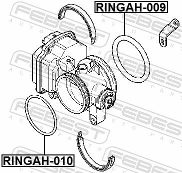 Прокладка дроссельной заслонки RENAULT 8200068583