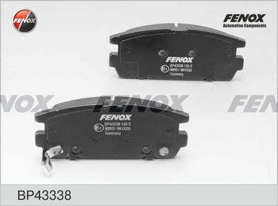 Колодки тормозные задние FENOX BP43338