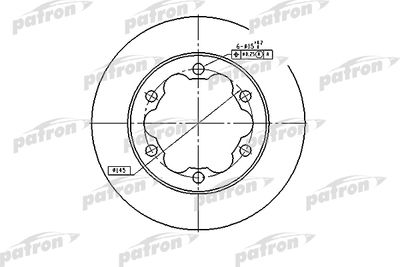 Диск тормозной задний PATRON PBD4089
