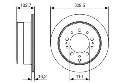 Диск тормозной BOSCH 0986479R15