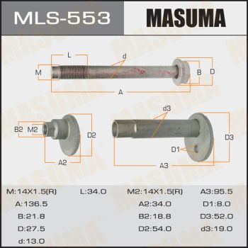 Болт-эксцентрик Masuma MLS553