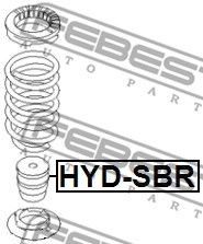 Отбойник амортизатора заднего FEBEST HYDSBR