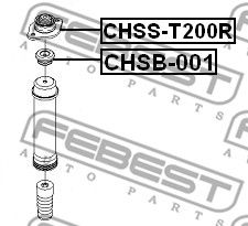 Опора амортизатора заднего FEBEST CHSST200R