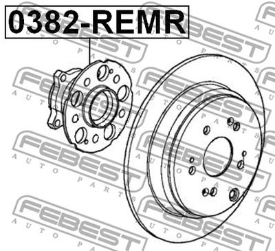 Ступица задняя FEBEST 0382REMR