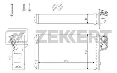 Радиатор отопителя Zekkert MK5067