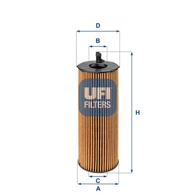 Фильтр масляный UFI 2506800