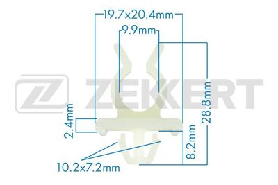 Держатель упора капота PATRON P370434