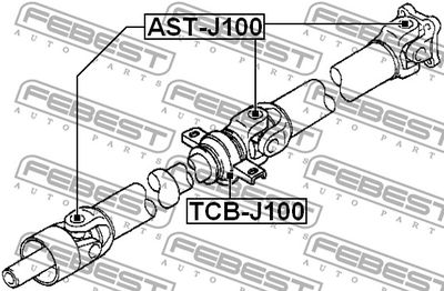 Крестовина кардана FEBEST ASTJ100