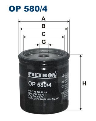 Фильтр масляный FILTRON OP5804