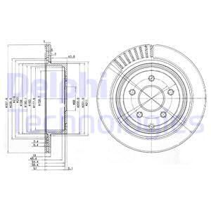 Диск тормозной DELPHI BG4041