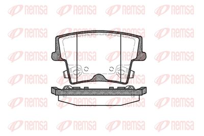 Колодки тормозные дисковые REMSA 112708