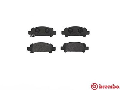 Колодки тормозные дисковые задние BREMBO P78011