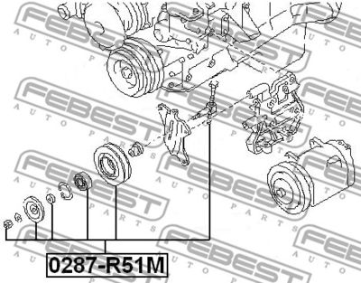 Ролик поликлинового ремня натяжной NISSAN 11927VC800