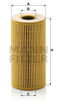 Фильтр масляный MANN-FILTER HU618X