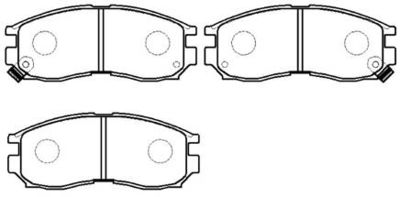 Колодки тормозные дисковые передние HSB HP5064