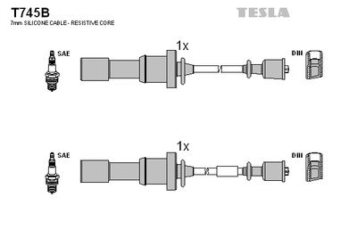 Провода зажигания TESLA T745B