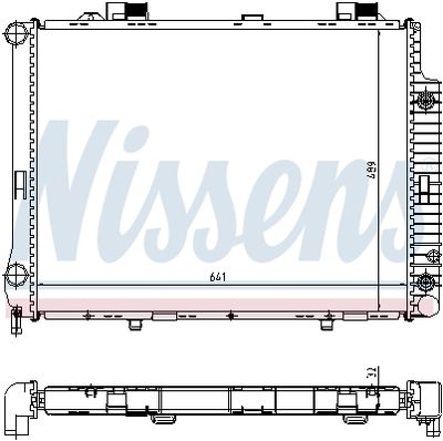 Радиатор системы охлаждения NISSENS 62666A