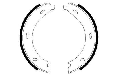 Колодки тормозные барабанные BOSCH 0986487605