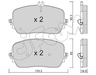 Колодки тормозные передние MERCEDES-BENZ A0004206803