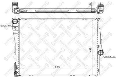 Радиатор STELLOX 1025587SX