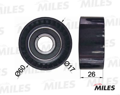 Ролик ремня приводного Miles AG03015