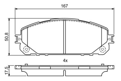 Колодки тормозные дисковые BOSCH 0986495404
