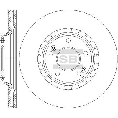 Диск тормозной передний SANGSIN SD1146
