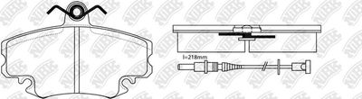 Колодки тормозные передние с датчиком NIBK PN0284W