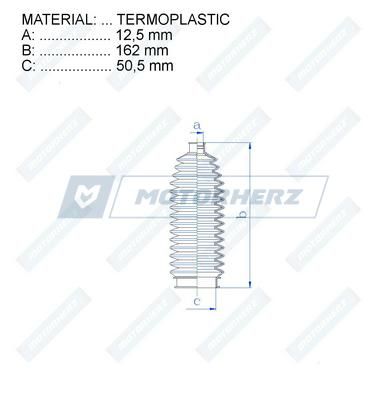 Пыльник рулевой рейки MotorHerz RDZ0070MG
