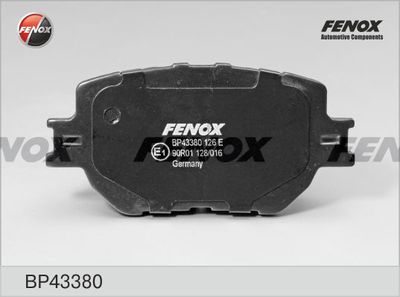 Колодки тормозные передние FENOX BP43380