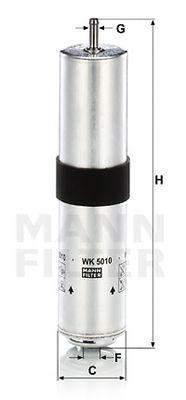 Фильтр топливный MANN-FILTER WK5010