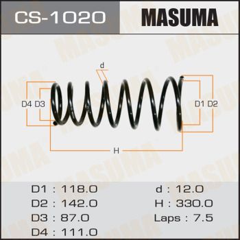Пружина подвески Masuma CS1020