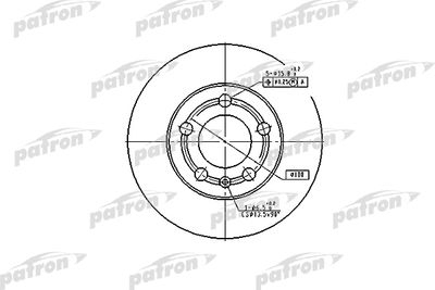 Диск тормозной передний PATRON PBD4253