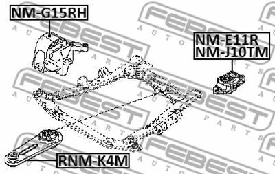 Опора двигателя RENAULT 112101292R