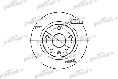 Диск тормозной передний PATRON PBD2619