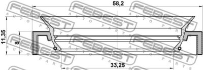 Сальник привода HONDA 91206RCT003