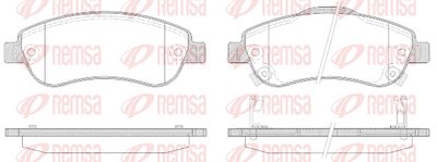 Колодки тормозные передние REMSA 128902