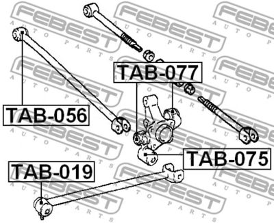 Сайлентблок заднего поперечного рычага TATSUMI TEF1292