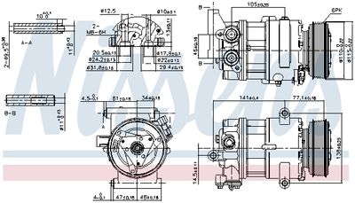 Компрессор кондиционера NISSENS 89590