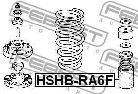 Пыльник амортизатора переднего FEBEST HSHBRA6F