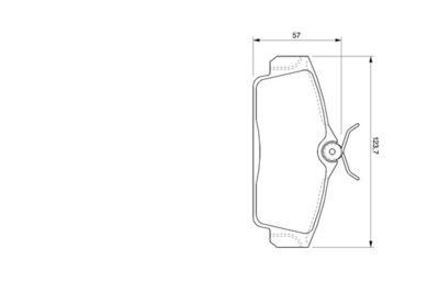 Комплект колодок для дискового тормоза BOSCH 0986424781