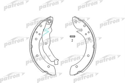 Колодки тормозные барабанные PATRON PSP529