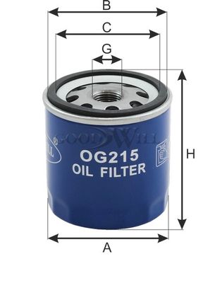Фильтр масляный BIG FILTER GB108